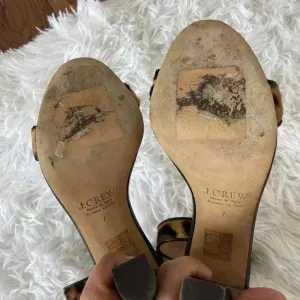 J CREW COLLECTION Lanie Calf-Hair Stacked Heel Shoe 7 thumbnail 10