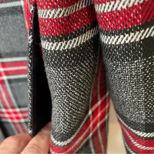 Nine West plaid over coat/blazer in size 16 red gray white thumbnail 10