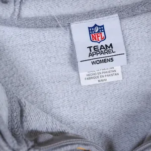 NFL Team Apparel Green Bay Packers Hoodie Womens Medium Grey Full Zip Game Day thumbnail 5