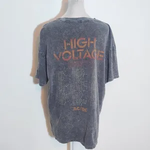 AC/DC Gray Distressed T-Shirt Size Small/Medium Unisex ACDC Tee thumbnail 5