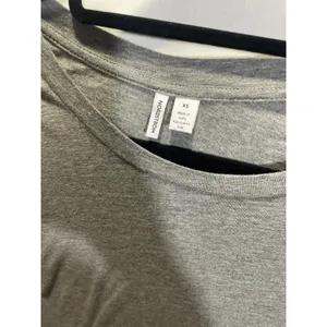 Nordstrom Long Sleeve Tee Women XS Grey Pima Cotton‎ Everyday Basic Crew Neck thumbnail 3