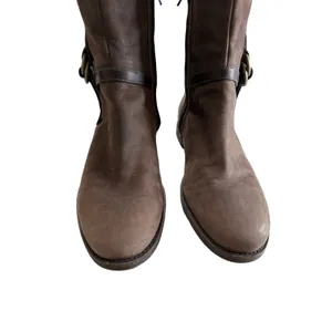 Cole Haan brown leather harness pull on knee high boots size‎ 8.5 thumbnail 3