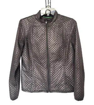Tail Tech Small Performance Gray Quilted Band‎ Collar Jacket Gorpcore Matrix Size 10 thumbnail 1