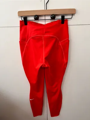 Nike Swift Dri-FIT Running Leggings Red High Rise 7/8 Length Women’s Small NWT thumbnail 11