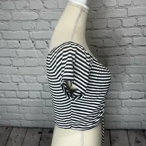 NWT ambiance crop top size large Blue thumbnail 7