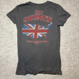 Junk Food Women S T-Shirt Small Band Graphic Distressed Gray thumbnail 5