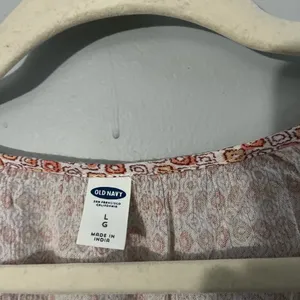 Old navy long sleeve pattern top size large thumbnail 2