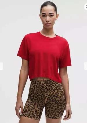 Lululemon Swiftly Perforated Stripe Short Sleeve thumbnail 1