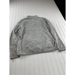 Thread & Supply Heather Grey Quarter Zip Fleece Pullover XL Gray thumbnail 7