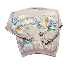 ✨🏔️ FLAGSTAFF Vintage Ski Scene Sweatshirt One Size USA Graphic 🏔️✨‎ thumbnail 6