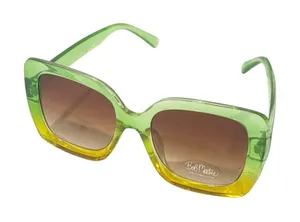 Bob‎ Mackie Green Oversized Translucent UV Protection Sunglasses NEW thumbnail 1