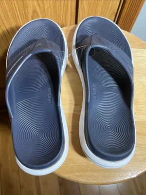 Sperry Men’s Navy Blue Flip Flops with White Sole thumbnail 5