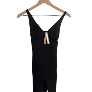 skims body unlined plunge mid thigh bodysuit onyx large New wit tags thumbnail 4