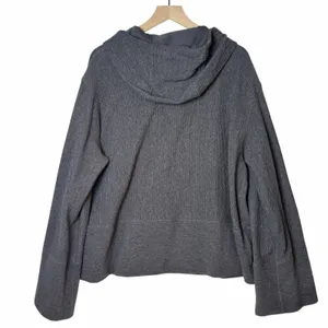 Lululemon Retreat Yourself Textured Pullover Sweatshirt Dark Gray L/XL thumbnail 2