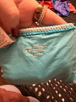 Aerie Bikini Set Blue Striped thumbnail 3
