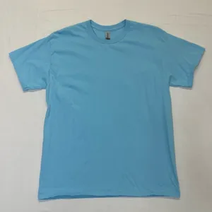 Gildan Light Blue Crewneck Tee | Oversized Cotton T-Shirt Women’s Size Large thumbnail 3