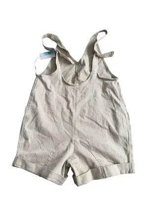 ZENANA Beige Casual Romper Size Large Womens thumbnail 2