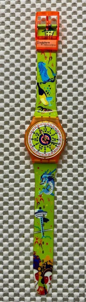 Swatch Watch Sea Traffic GO101 Vintage 1994 thumbnail 1