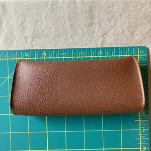 Ray-Ban Brown Soft Leather Pouch Case for Glasses with Snap Closure thumbnail 3