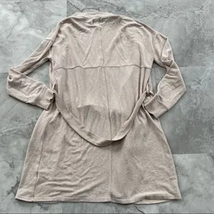 Free Press Oatmeal Tie Long Cardigan Size‎ Medium M thumbnail 2