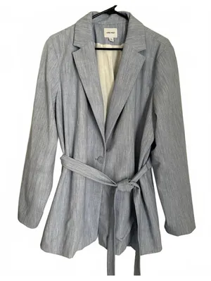 Nine West Women's Blazer Jacket Size XXL Blue Classic City Chic Office Work thumbnail 1