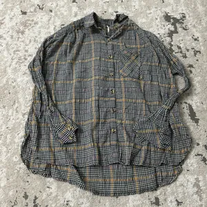 Free People Break My Stride Oversized Plaid Long Sleeve Button Up Shirt Size XS thumbnail 3