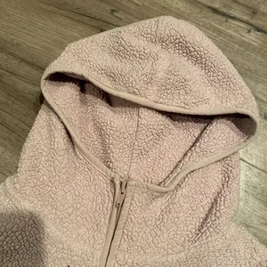 Womens American Eagle Fleece Zip Up Hoodie Jacket Beige/Light Khaki/Lite Pink Sm thumbnail 6