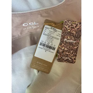 NWT OGL Elastic Open Back Bra Tank Top Plantive Size Small Gardenia Beige thumbnail 8