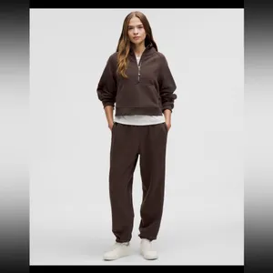 NWT Scuba Oversized Half-Zip Hoodie/ Espresso & Xs/s thumbnail 2