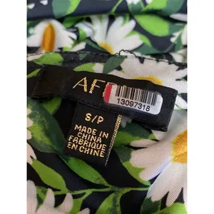 AFRM Green Multicolor Floral Cut Out V-Neck Long Sleeve Midi Bodycon Dress Sz S thumbnail 4