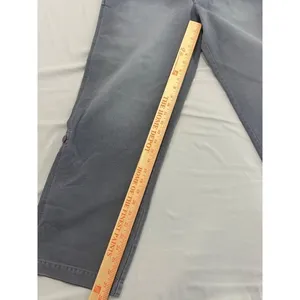 Free People Cleo Washed Chino‎ Pants Gray Roll Tab Hem Size 6 Small thumbnail 10