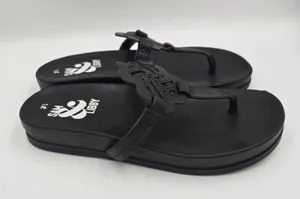 Sam & Libby Flip Flops Womens Size 7.5 Black Alexandra Thongs Summer Whimsygoth thumbnail 6