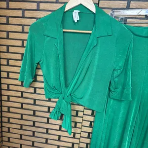Yellow Cabbage‎ Green Two Piece Outfit Size Small thumbnail 2
