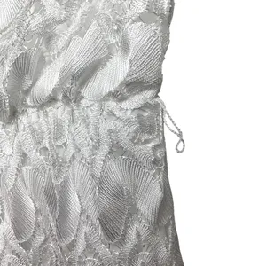 Poetry Strapless White Lace Mini Dress‎ Women's Large Bridal Wesern Strapless thumbnail 3