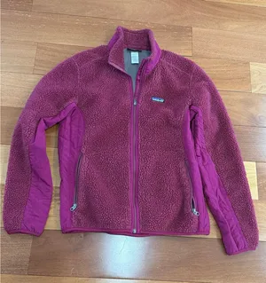 Patagonia R3 Hi-Loft Fleece Jacket Womens Large Purple Full Zip Polartec L thumbnail 1