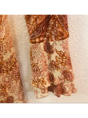 $118 Free People Lady Luck tunic/ mini dress in rose combo S thumbnail 7