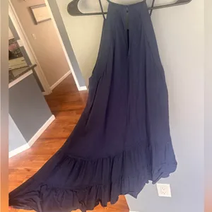 2 /$30 Hyfve Hyfve Hyfve denim linen dress mini size Large coastal thumbnail 7