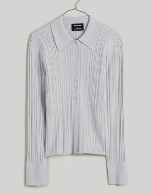 Madewell x Aimee Song Shimmer Polo Sweater Size XS thumbnail 6