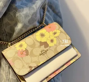 coach Mini Klare Crossbody In Signature Canvas With Floral Cluster Print ch255 thumbnail 7