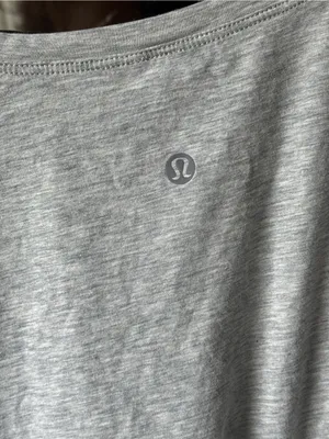 Lululemon Cates Tee Heathered Core Light cropped crew short sleeve performance thumbnail 6