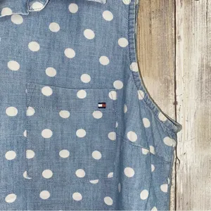 Tommy Hilfiger Denim Polka Dot Sleeveless Button Down  •Small thumbnail 4