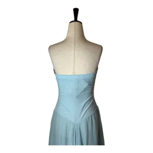 Bec+Bridge‎ Dress Women 10 Dolphin Blue Elzette Strapless Asymmetric Midi NWT thumbnail 6