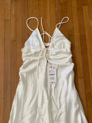 ZARA Dress Silk Maxi thumbnail 4