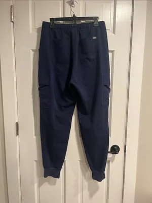 Figs Technical Collection Zamora High Waist Jogger Scrub Pants Navy Blue Size L thumbnail 4