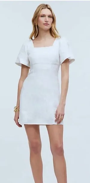 Madewell White Linen Dress thumbnail 1