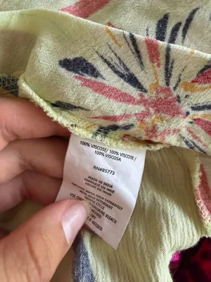 O'Neill Lettuce Green Multi Color Floral Sleeveless Peplum Top thumbnail 7