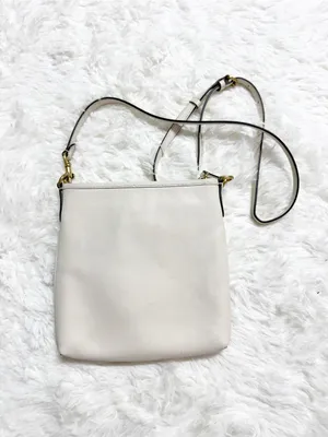 Coach Kitt Crossbody Bag Ivory Leather Gold Hardware thumbnail 3