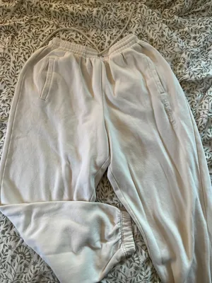 Adidas White Sweatpants thumbnail 1