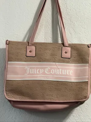 Juicy Couture Fashionista Tote, Sand Stone pink tan bag purse thumbnail 2