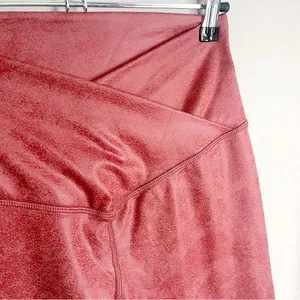 OFFLINE X AERIE | Pink Wax Coated Crossover Leggings Sz M thumbnail 6